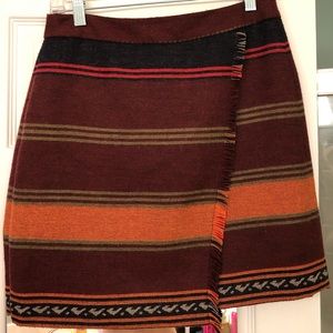 Loft faux wrap skirt